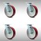 Service Caster 8 Inch SS Poly on Aluminum Swivel Caster Set with Roller Bearing and Swivel Lock SCC-SS30S820-PAR-BSL-4 - alternate 1